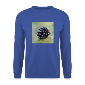 Brombeere Brombeeren Beeren Früchte - Unisex Pullover - Royalblau - Vorne - Alina (178cm) & Michal (187cm)