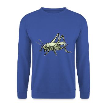 Flotte Heuschrecke Insektenfreund - Unisex Pullover - Royalblau - Vorne - Alina (178cm) & Michal (187cm)