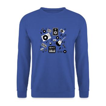 Pêle-Mischen Musik - Unisex Pullover - Royalblau - Vorne - Alina (178cm) & Michal (187cm)