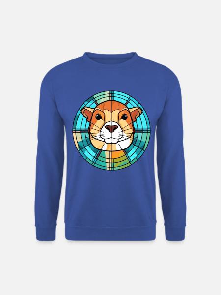 Gopher bunte Aquarell-Tier-Haustier-Illustration - Unisex Pullover - Royalblau