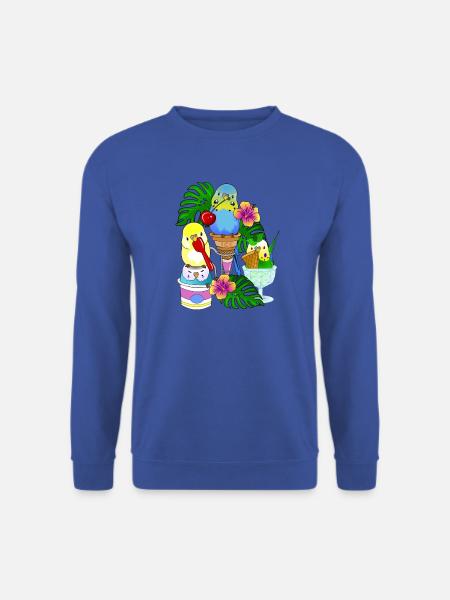 Wellensittich Eis Eiscreme - Unisex Pullover - Royalblau