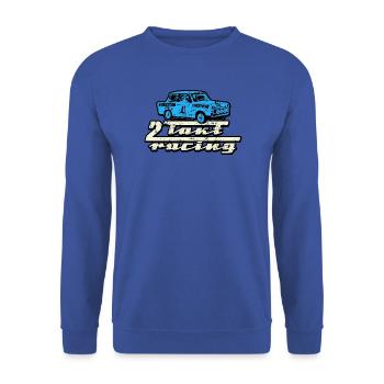 Trabi 2 Takt Racing - Unisex Pullover - Royalblau - Vorne - Alina (178cm) & Michal (187cm)