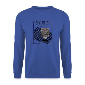 Plakat - Unisex Pullover - Royalblau - Vorne - Alina (178cm) & Michal (187cm)
