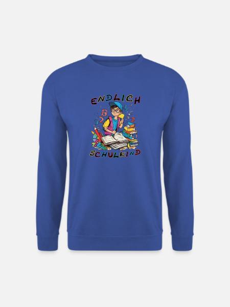 Endlich Schulkind: Lernabenteuer - Unisex Pullover - Royalblau