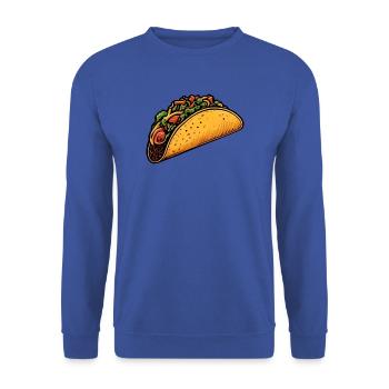 Tacos - Unisex Pullover - Royalblau - Vorne - Alina (178cm) & Michal (187cm)