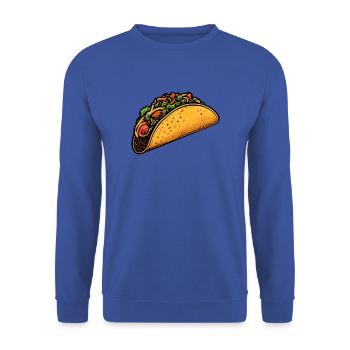 Tacos - Sweat-shirt Unisexe - bleu royal - Devant - Alina (178cm) & Michal (187cm)