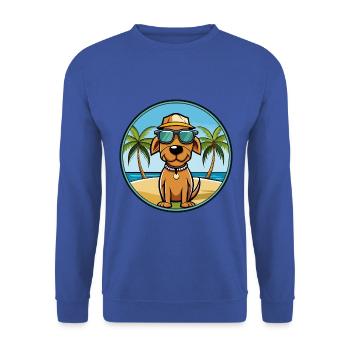 Polnische Jagdhund Hund Rasse Cartoon Sonnenbrille - Unisex Pullover - Royalblau - Vorne - Alina (178cm) & Michal (187cm)