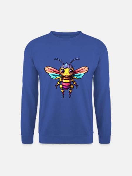 Biene buntes Aquarell Cartoon Kawaii Tier - Unisex Pullover - Royalblau