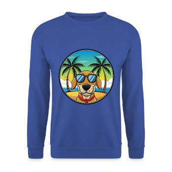 Transsilvanischer Windhund Rasse Cartoon Sonnenbrille - Unisex Pullover - Royalblau - Vorne - Alina (178cm) & Michal (187cm)