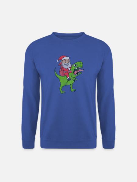 Weihnachten Dinosaurier Ugly Christmas Effekt - Unisex Pullover - Royalblau