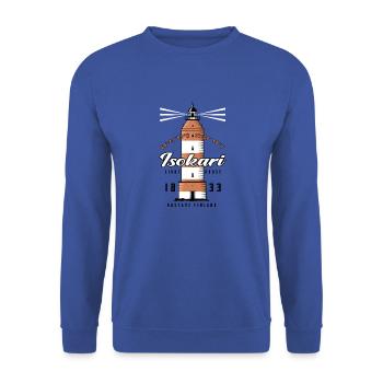 ISOKARI LEUCHTTURM - Textilien und Geschenke. - Unisex Pullover - Royalblau - Vorne - Alina (178cm) & Michal (187cm)