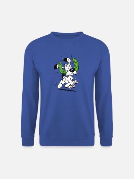 Asterix & Obelix Idefix Mit Lorbeerkranz - Unisex Pullover - Royalblau