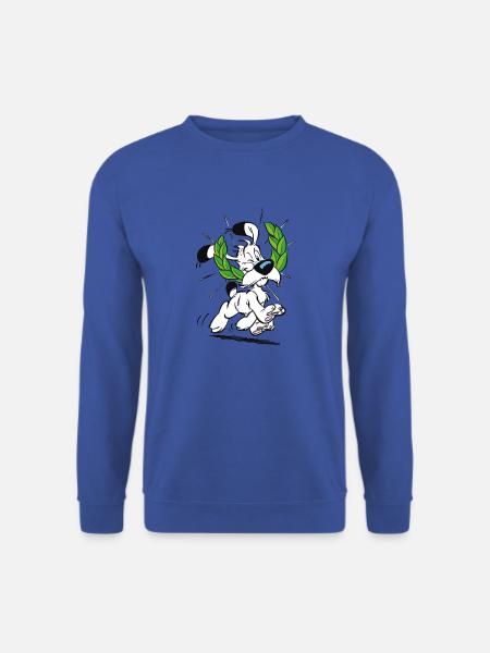 Astérix & Obélix Idéfix Avec Laurier - Sweat-shirt Unisexe - bleu royal
