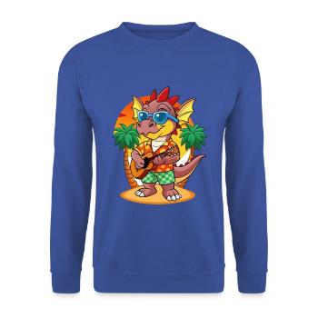 Lunettes de soleil de plage d’été de dessin animé de dragon drôle - Sweat-shirt Unisexe - bleu royal - Devant - Alina (178cm) & Michal (187cm)