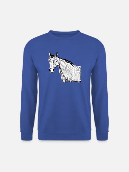 Pferd - Unisex Pullover - Royalblau