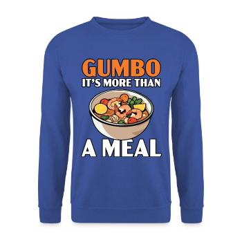 Gumbo-Liebhaber Foodie Louisiana Essen Cajun-Küche - Unisex Pullover - Royalblau - Vorne - Alina (178cm) & Michal (187cm)