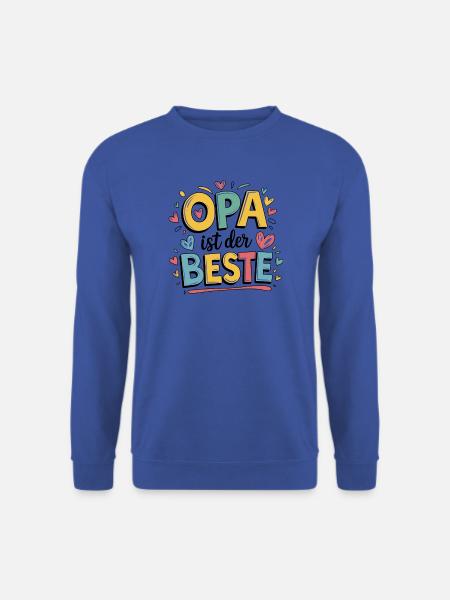 Opa ist der Beste - Unisex Pullover - Royalblau