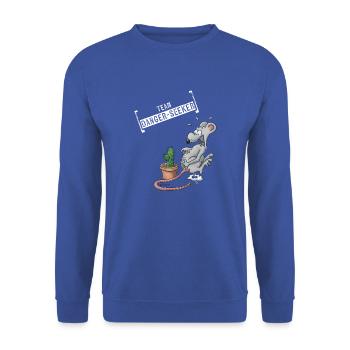 Team Danger-Seeker - Unisex Pullover - Royalblau - Vorne - Alina (178cm) & Michal (187cm)
