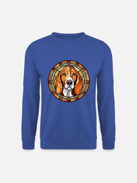 Serbischer Jagdhund Rasse Buntes Glas Wat - Unisex Pullover - Royalblau