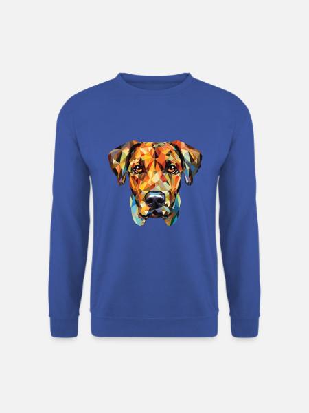 Treeing Tennessee Gestromte Hunderasse Aquarell - Unisex Pullover - Royalblau