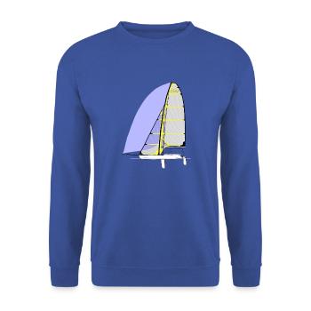 49er - Unisex Pullover - Royalblau - Vorne - Alina (178cm) & Michal (187cm)
