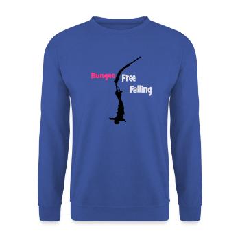 Bungee Fall - Unisex Pullover - Royalblau - Vorne - Alina (178cm) & Michal (187cm)