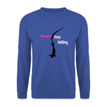 Bungee Fall - Unisex Pullover - Royalblau - Vorne - Alina (178cm) & Michal (187cm)