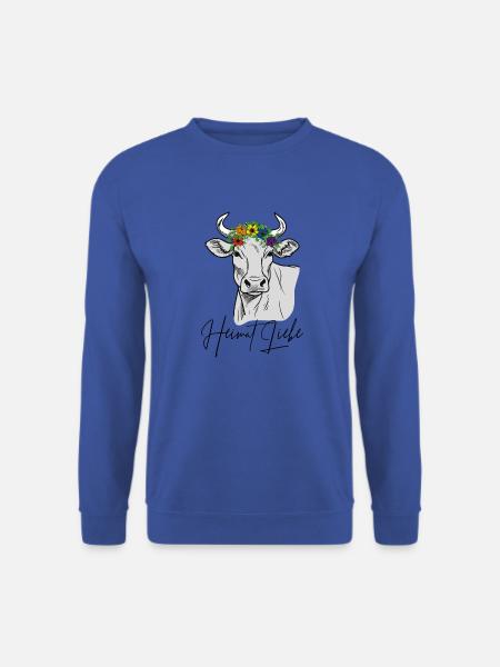 Kuh Heimat Liebe - Unisex Pullover - Royalblau