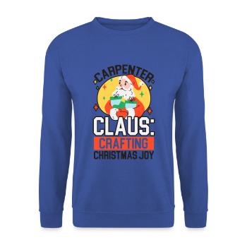 Fröhliche und strahlende Zähne für Weihnachten Zah - Unisex Pullover - Royalblau - Vorne - Alina (178cm) & Michal (187cm)
