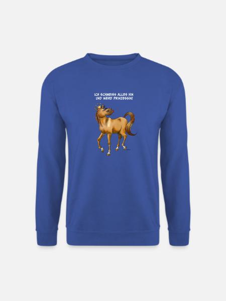 Ich schmeiß alles hin und werd Prinzessin! - Unisex Pullover - Royalblau