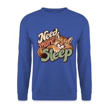 puuma - Unisex Pullover - Royalblau - Vorne - Alina (178cm) & Michal (187cm)