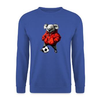 Fussball Koalas - Unisex Pullover - Royalblau - Vorne - Alina (178cm) & Michal (187cm)