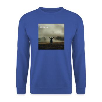 Ich atme. Das reicht. - Unisex Pullover - Royalblau - Vorne - Alina (178cm) & Michal (187cm)