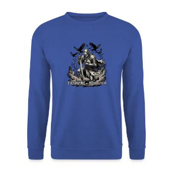 Ritter Schwur Bibel - Unisex Pullover - Royalblau - Vorne - Alina (178cm) & Michal (187cm)