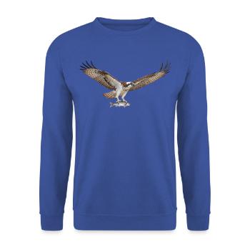 Fischadler - Unisex Pullover - Royalblau - Vorne - Alina (178cm) & Michal (187cm)