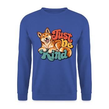 Dingo - Unisex Pullover - Royalblau - Vorne - Alina (178cm) & Michal (187cm)