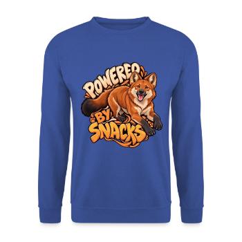 Bergwolf - Unisex Pullover - Royalblau - Vorne - Alina (178cm) & Michal (187cm)