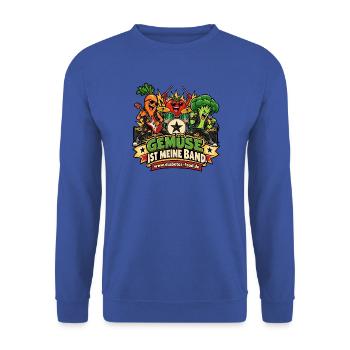 Gemüse ist meine Band – Diabetes Food - Unisex Pullover - Royalblau - Vorne - Alina (178cm) & Michal (187cm)