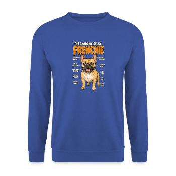 Hunde Sprüche Hundehalter Geschenk Gassi Geschenk - Unisex Pullover - Royalblau - Vorne - Alina (178cm) & Michal (187cm)