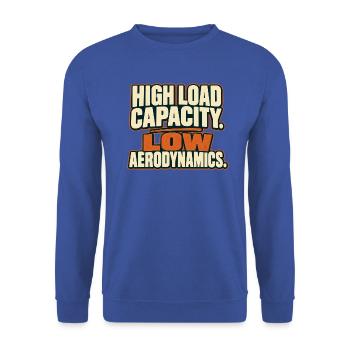 Hochleistungs-Lifter - Unisex Pullover - Royalblau - Vorne - Alina (178cm) & Michal (187cm)