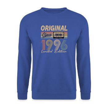 30. Geburtstag, 30 Jahre - Unisex Pullover - Royalblau - Vorne - Alina (178cm) & Michal (187cm)