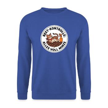 Katzenminze Beet-Kontrolle Katze Garten Kraut - Unisex Pullover - Royalblau - Vorne - Alina (178cm) & Michal (187cm)