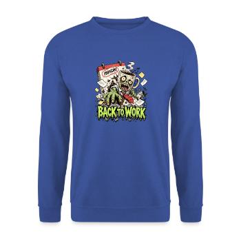Montagszombie Kaffeealarm - Unisex Pullover - Royalblau - Vorne - Alina (178cm) & Michal (187cm)