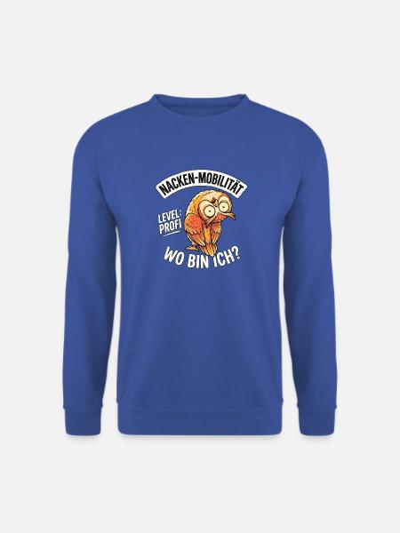 Stretching Yoga Eule - Unisex Pullover - Royalblau