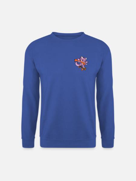 Tiny Wings Big Tricks – Skateboard-Drache - Unisex Pullover - Royalblau