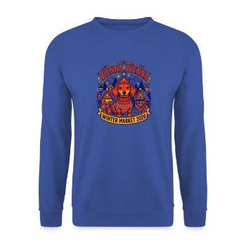 Vienna Vienna Winter Market 2026 Dachshund - Unisex Pullover - Royalblau - Vorne - Alina (178cm) & Michal (187cm)
