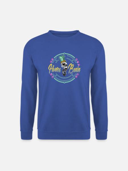 Tropischer Schädel mit Ananas - Unisex Pullover - Royalblau