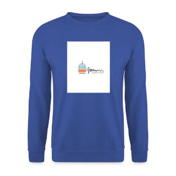 Alpine Vibes Kabelbahn - Unisex Pullover - Royalblau - Vorne - Alina (178cm) & Michal (187cm)