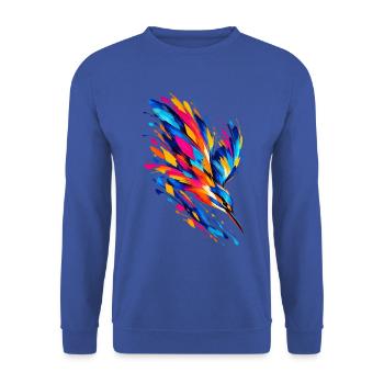 Prismatischer Eisväger - Unisex Pullover - Royalblau - Vorne - Alina (178cm) & Michal (187cm)