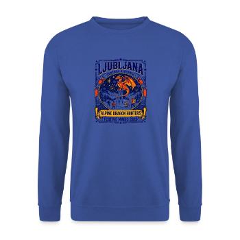 Ljubljana Slovenia Alpine Dragon Hunters Festive - Unisex Pullover - Royalblau - Vorne - Alina (178cm) & Michal (187cm)